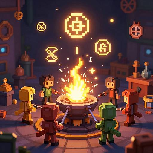 Magical Digital Forge for Pixel Sprites