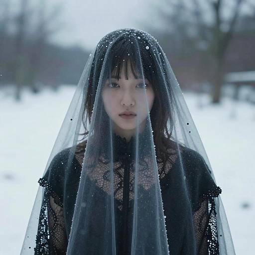 Mystical Polkadot Haute Couture Closeup