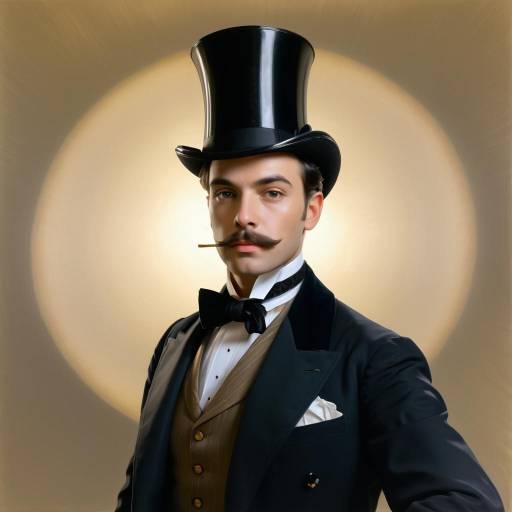 Dapper Gentleman in Vintage Top Hat