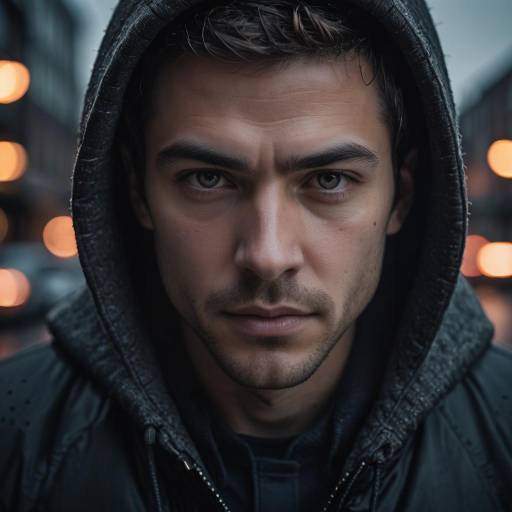 Dramatic Portrait of a Young Man