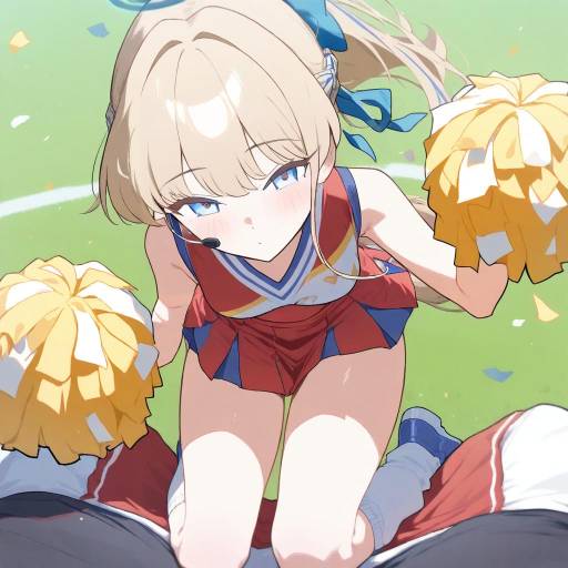 Cheerleader Girl in Action