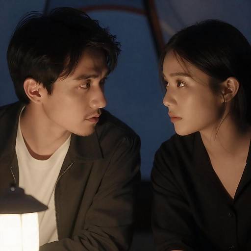 Intimate Portrait in a Dim Tent