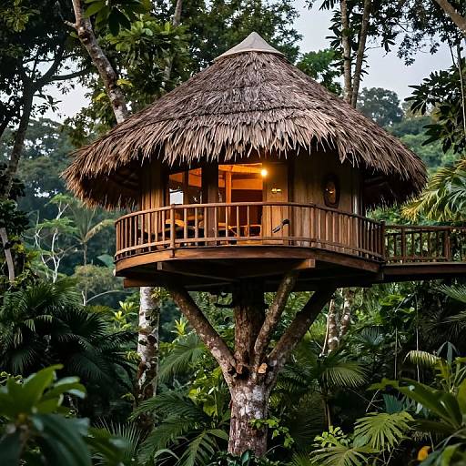 Romantic Treehouse with Jungle Views