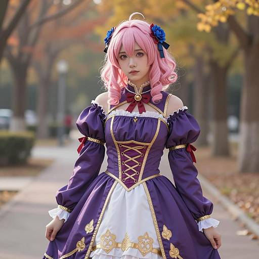 Anime Villain Cosplay in Renaissance Dress
