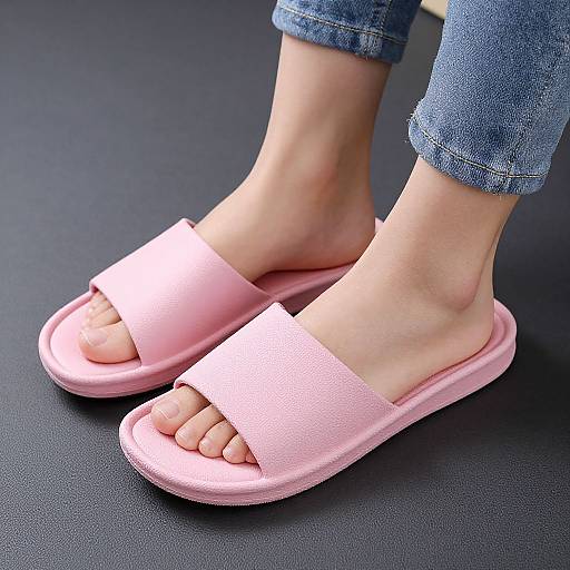 Solid Color Anti-Slip Woman Slippers