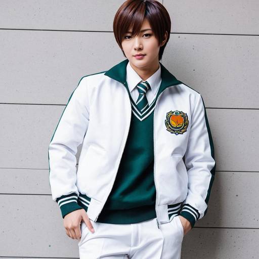 Stylish Kunio Cosplay in White Uniform