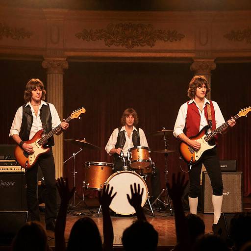 70s Rock Band Live Performance Capture