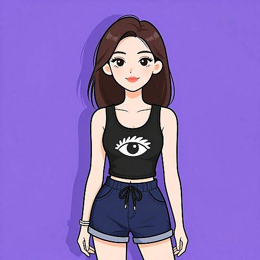 Casual Woman with Stylish Outfit