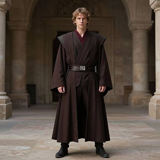 Jedi Costume Man in Robe and Cape