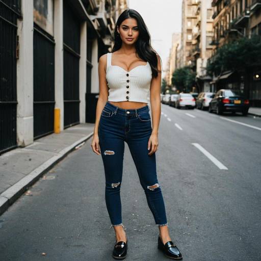 Woman in Casual Urban Outfit