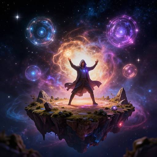 Mage Training on Floating Space Island