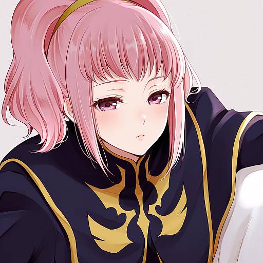 Illustration of Anya alstreim, code geass in the style of Toukaairab