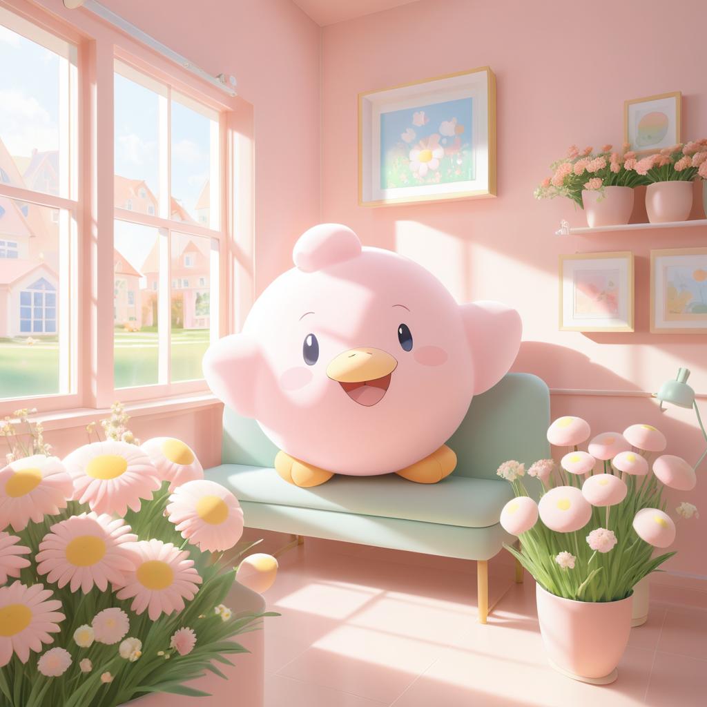 Warm Nurturing Blissey in Cozy Clinic