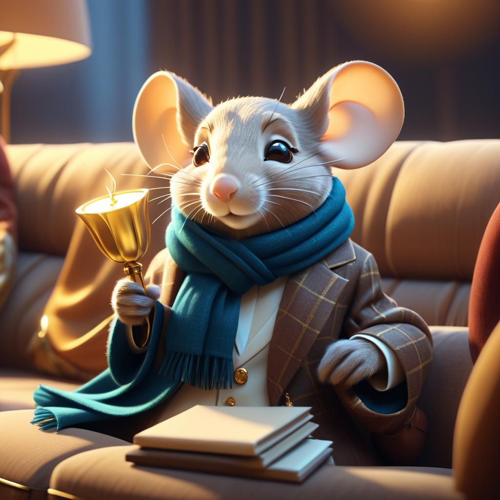 Business Mouse in Luxurious Setting