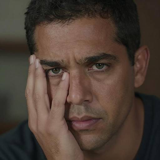 Intense Contemplation of a Man