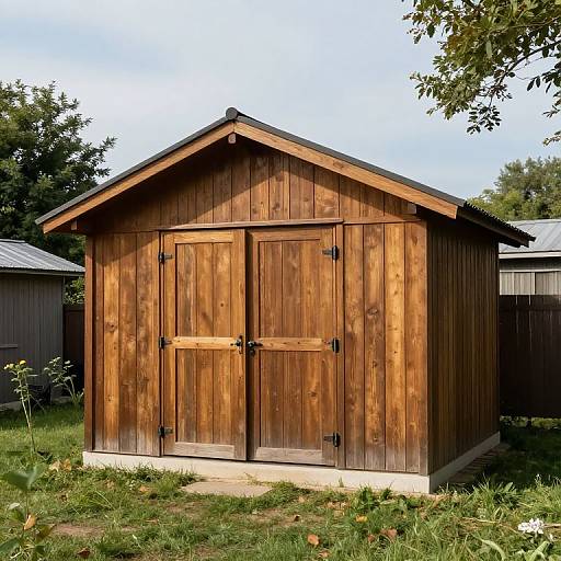 Rustic Wooden Garden Shed
