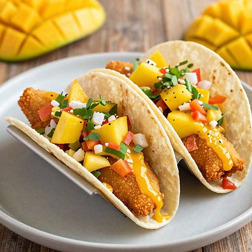 Fish Tacos with Mango Salsa