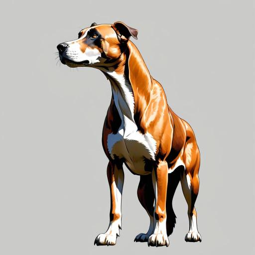 Realistic Animal Profile on Simple Background