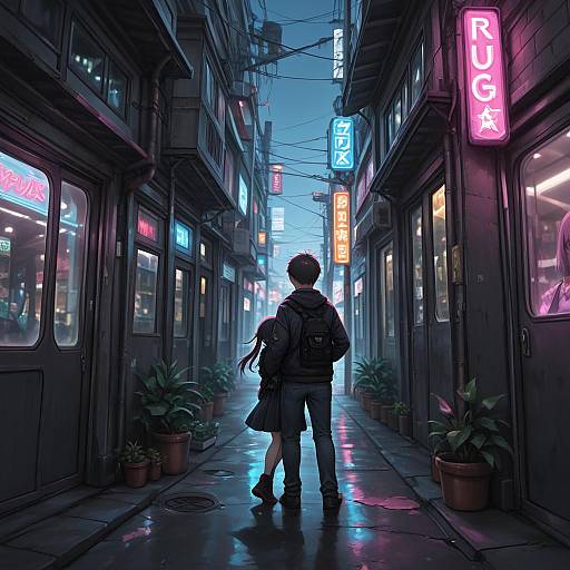 Neon Light Masterpiece of Ragemode Boy