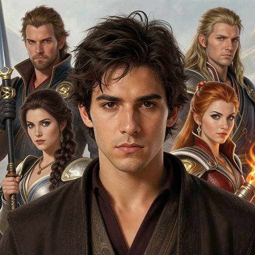 Handsome Hispanic Jedi Digital Portrait