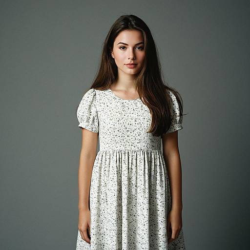 Matilda Wormwood in a White Dress