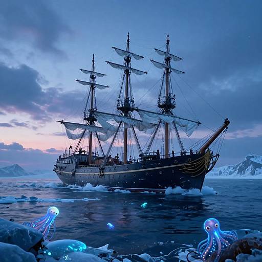 Eternal Twilight Bioluminescent Voyage