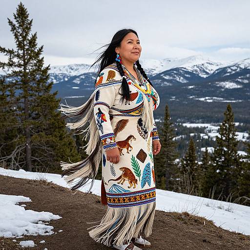 Portrait of Indigenous Canadian Woman