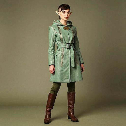 Broad-Shouldered Elf in Traveler's Leathers