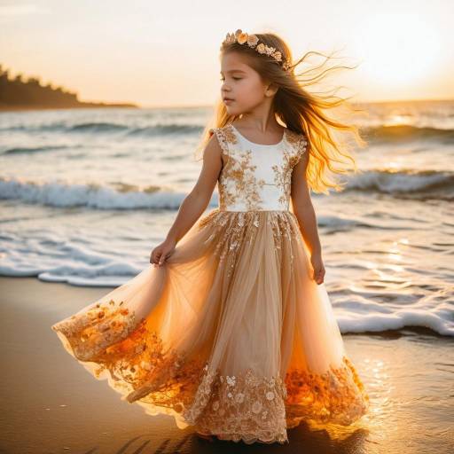 Enchanting Toddler Fashion at Sunset