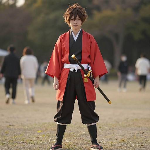 Lifestyle costume photo of Mouri motonari (sengoku basara). Cosplay clothes