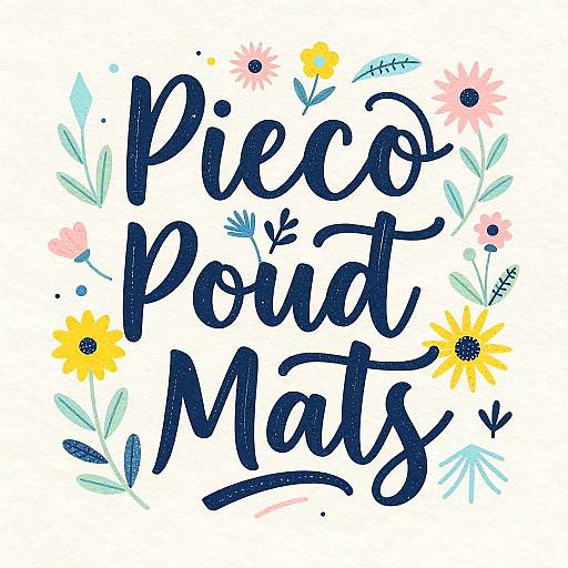 Inspirational Hand-Lettered Floral Typography