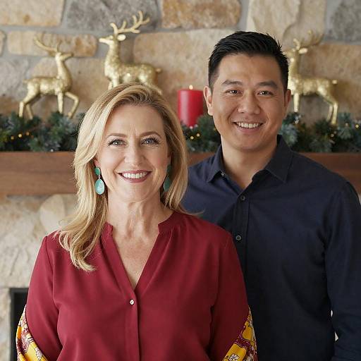 Christmas Cheer with Diverse Friends