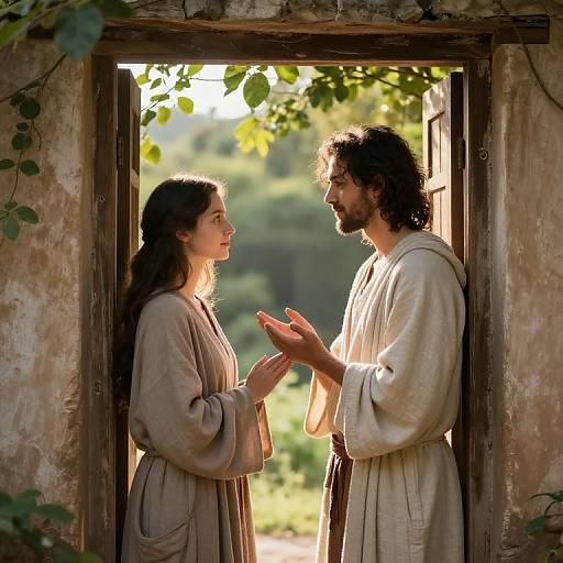 Spiritual Awakening at Rustic Threshold