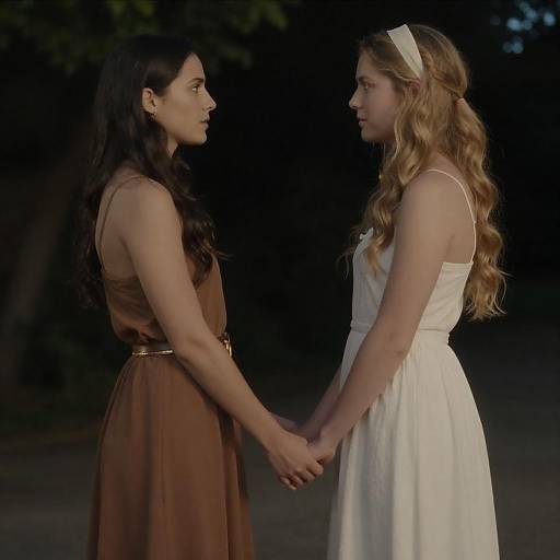 Candid Moment of Friendship in Twilight