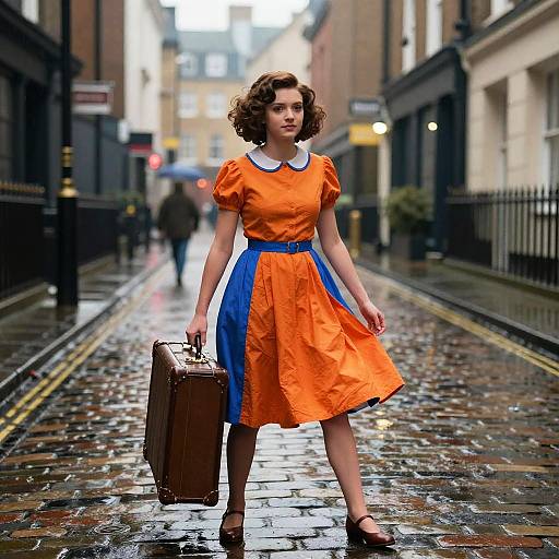 Film Noir Isabella in Rainy London