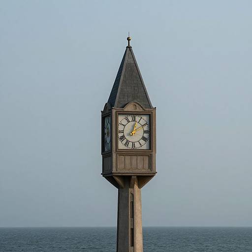 Surreal Suspended Clocktower of Longing