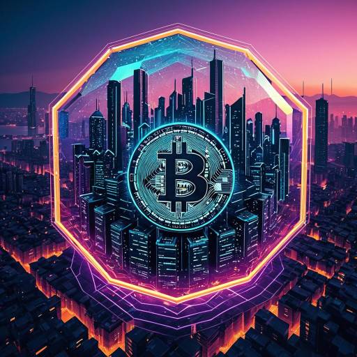 Futuristic Bitcoin Cityscape Artwork