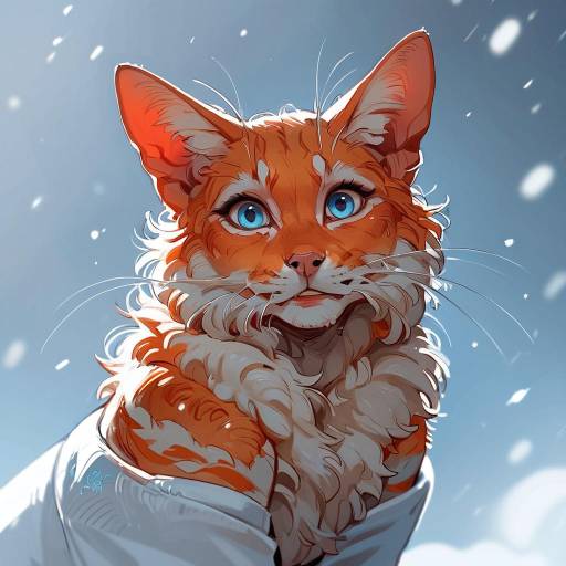 Hyperrealistic Cat-Human Climber Portrait