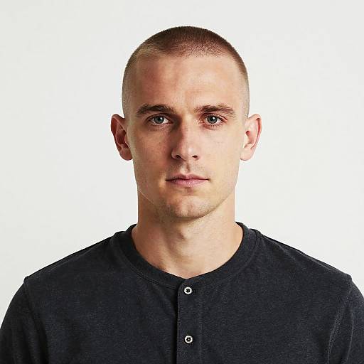 Professional Buzz Cut Man Portrait