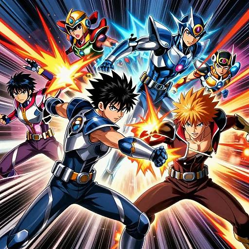 Dramatic Anime Action Sequence