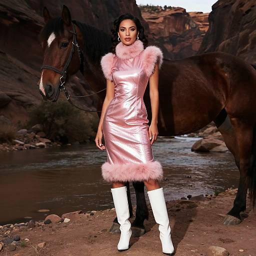 60s Mod Pink Dress by Canyon Gorge