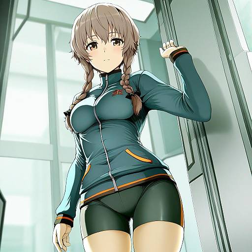 Illustration of Amane suzuha, steins;gate in the style of Syatey