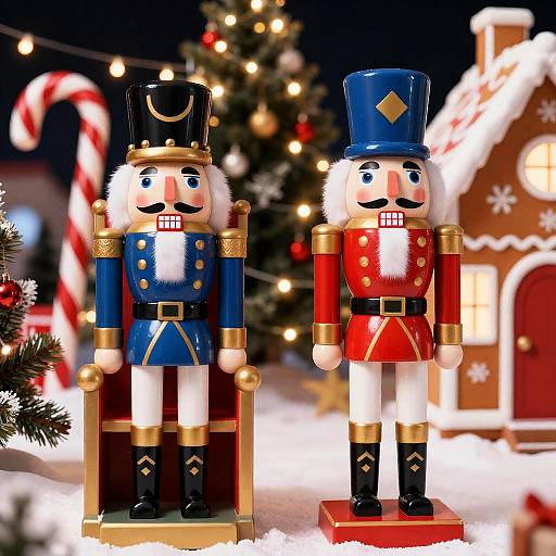 Festive Nutcracker Christmas Display