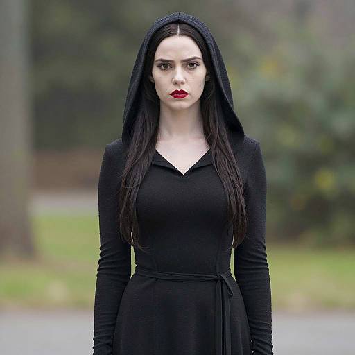 Morticia Addams Inspired Costume Photography
