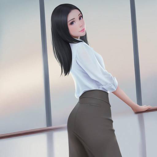 Professional Woman in Office by Window