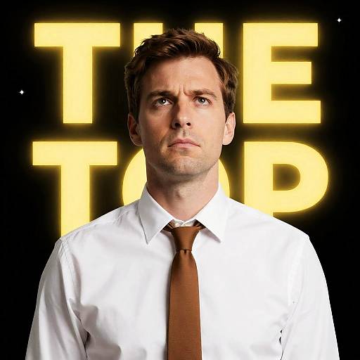 Intense Portrait in Starry Background