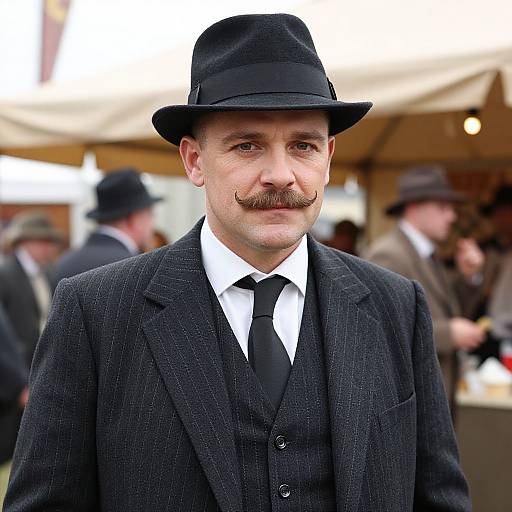 1920s Gangster Vintage Style Portrait