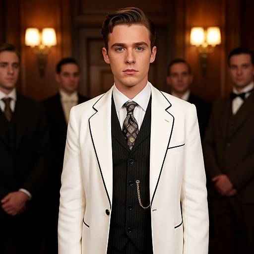 1920s Gatsby-Style Young Man Portrait