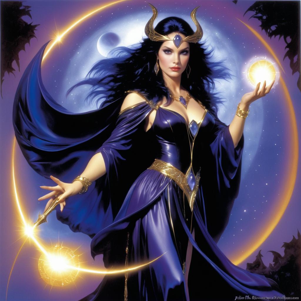 Enchanted Sorceress Morgana by Julie Bell