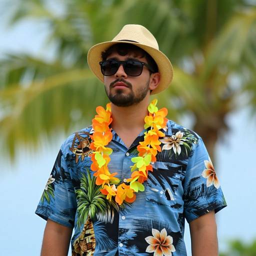 Tropical Male Outfit with Accessories